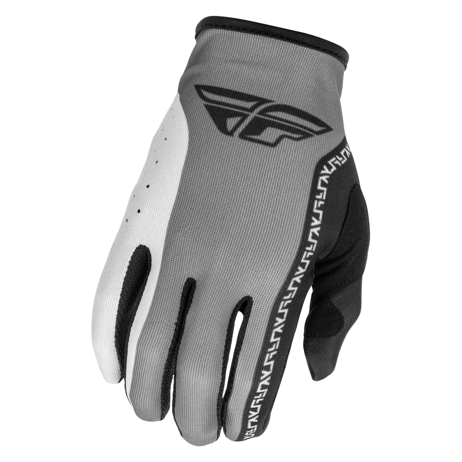Fly Racing 2026 Motocross Gloves Lite Youth Grey Black